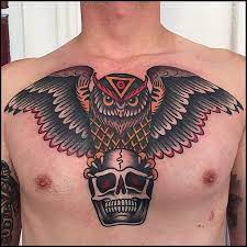 Tattoo By Gonzalo Mm Linea Y Sombra Curado Color Fresco En Lastportleon Gracias Luis Tat Tats Tattoo Tat Tattoos Owl Chest Tattoo Traditional Owl Tattoos