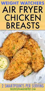 Lightly grease the metal basket and arrange the breaded chicken on it in a single layer, without touching. Crispy Air Fryer Chicken Breast Healthier And Juicy Recipes From A Pantry