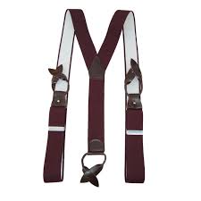 Bretelles Boutons Bordeaux Homme Mes Bretelles Com