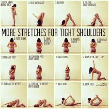 Stretches For Tight Shoulders Yogaforbeginnersposes Yoga Shoulder Yoga For Flexibility Tight Shoulders