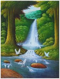 Download now 17 contoh gambar pemandangan alam gunung pantai luat. Lukisan Air Terjun Yg Mudah