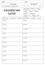 Log Laws Worksheet This Or That Questions Worksheets Welcome To My Page