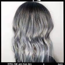 24 Ways To Wear The Titanium Hair Color Trend Titanium Hair Color Grey Hair Color Silver Hair Color