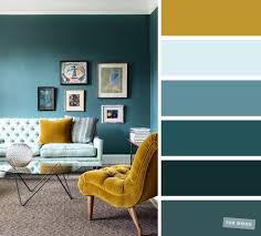 The Best Living Room Color Schemes Mustard Teal And Light Blue Color Palette Light Blue Living Room Living Room Decor Colors Teal Living Room Decor