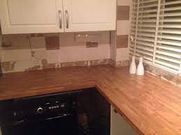 Add a touch of traditionalism by pairing gloss units with wooden worktops. B Q Colmar Oak Worktop 78 00 Oak Worktop Kitchen Design Kitchen Worktop