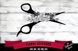 Scissor svg resources are for free download on yawd. Floral Scissors Graphic By Thesilhouettequeenshop Creative Fabrica