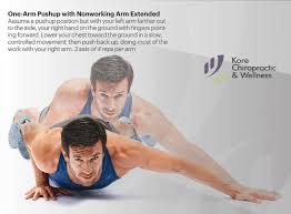 One Arm Pushup With Nonworking Arm Extended Assume A Pushup Position But With Your Left Arm Farther Out To The S Push Up Physical Rehabilitation Rehabilitation