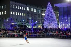 The Mood Was Festive For The Christmas Tree Lighting And The Opening Of The Ice Skating Rink December 3 2015 In Dow Pure Michigan Grand Rapids Mi Grand Rapids
