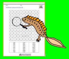 This is a unique math … Number Search Puzzles