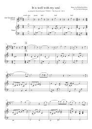 It Is Well With My Soul Easy Alto Saxophone Sheet Music Backing Track Payhip