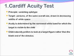 assesment of visual acuity in children