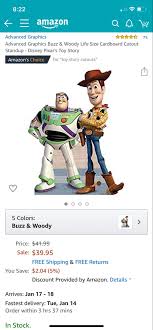 Woody And Buzz Cutout In 2020 Advanced Graphics Life Size Cardboard Cutouts Pixar Toys