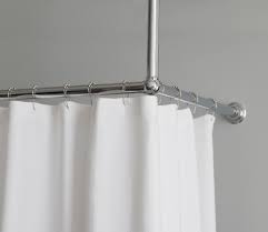 Extremely functional and user friendly, grommeted shower curtains can be installed, removed, opened or closed in an efficient and convenient manner. Shower Curtain Rail L Shape Rail Balineum