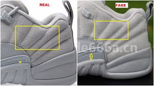 Black And Yellow Jordans 12 Real Vs Fake Quick Ways To Spot The Fake Air Jordan 12 Low Wolf Grey Air Jordans Jordans Fake