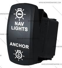 6 are used for the electromechanical switching contacts, and 4 are used for the lights (see diagram below) this is a rocker switch body only. Nav Anc Illuminated Rocker Switch Contura V Backlit New Wire Marine