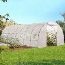 serre tunnel de jardin 24m blanche pas cher id market