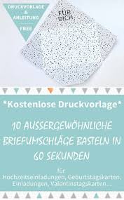 Die verschlussmöglichkeiten von briefumschlägen sind umso einiges überschaubarer. Diy Briefumschlag Basteln In 60 Sekunden Kostenlose Druckvorlagen Fur 10 Aussergewohnliche Briefumschlage Perfekt Fur Karten Gutscheine Hochzeitseinladu Diy Shop Blog Downloaden Drucken Glucklich Sein
