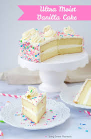 The very same day), let the cake cool completely and trim the top before frosting with an offset spatula. Super Moist Vanilla Cake Living Sweet Moments
