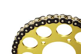 Black And Gold Motorcycle Chain Black Powdercoated Chain With Gold Inner Links So Cool Motorcycle Chain Chain Cool Stuff