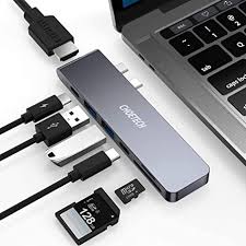 Amazon Com Macbook Pro Usb Adapter Choetech 7 In 1 Macbook Pro Adapters With 4k Hdmi 2 Usb 3 0 100w Usb C Power Delivery Micro Sd Sd Card Reader For Macbook Pro 2020 2019 2018 2017 Macbook Air 2020 2019