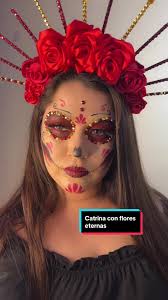 Desde mi camara trasera #Catrinaroja #floreseternas #maquillajecatrina  #facil #diademaderosaseternas #encasa #halloween #follow