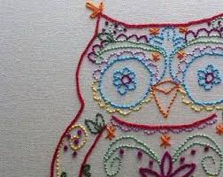 Get free embroidery patterns for this lovely embroidery hoop art. Woodland Owl Hand Embroidery Pdf Pattern Birds Embroidery Designs Embroidery Patterns Owl Embroidery