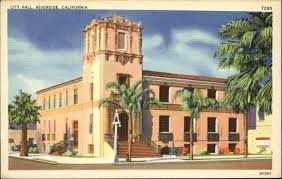 City Hall Riverside California Ca Tichnor Art Co 1930s Ebay Riverside California Riverside California Ca