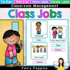 Classroom Jobs Editable