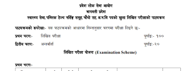 Next nepal police vacancy 2075 : Bagmati Pradesh Loksewa Aayog Syllabus
