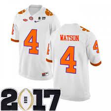 Shop latest clemson jersey deshaun watson online from our range of sports & outdoors at au.dhgate.com, free and fast delivery to australia. 4 Deshaun Watson White Men S Stitched 2017 National Championship Bound Clemson Tigers Jersey Deshaun Watson Clemson Jersey