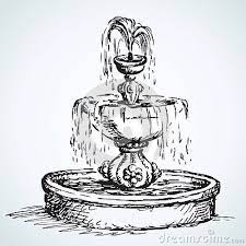 Old Fountain Vector Drawing Drawings Art Drawings Art Drawings Simple