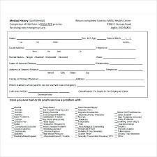 Medical Form In Pdf | cvfree.pro