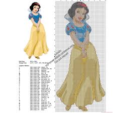 Disney Snow White Free Cross Stitch Pattern 88 X 196 29 Dmc