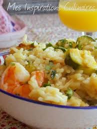 Risotto Aux Courgettes Et Crevettes Le Blog Cuisine De Samar Recette Risotto Courgette Risotto Recette Risotto