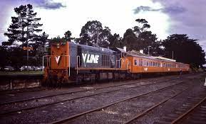 Vline P13 On A Train At Leongatha Vic 1984 Train Railway Historical Photos