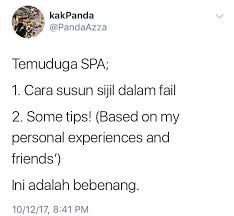 Ada cara untuk menyusun dokumen. Korang Dapat Interview Spa Korang Maukerja Malaysia Facebook