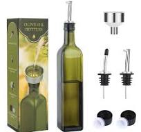 Amazon.com: AOZITA 17oz Glass Olive Oil Bottle Dispenser ...