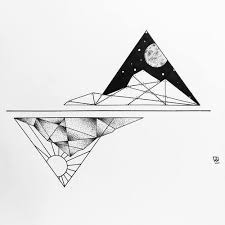 Black And White Pictures To Draw Most Popular Tags For This Image Include Black And White Mountain And Tattoo Art Tattoo Geometric Tattoo Body Art