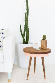 Bring On Spring 9 Cute Cheerful Modern Diy Projects Diy Side Table Mid Century Side Table Diy Home Decor