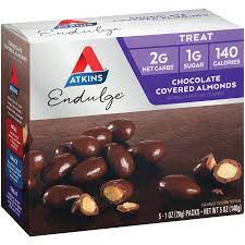 Check spelling or type a new query. Atkins Endulge Chocolate Covered Almonds Shop Diet Fitness At H E B
