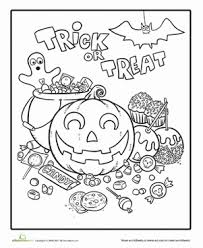 These spring coloring pages are sure to get the kids in the mood for warmer weather. Halloween Candy Worksheet Education Com Halloween Coloring Pictures Candy Coloring Pages Halloween Coloring Pages Printable