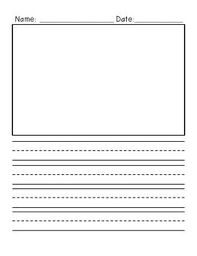 Large lines landscape with picture. Writing Paper With Lines And Picture Box Acumcom Ro