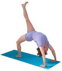 Yoga Teacher Laurie Blakeney Doing Eka Pada Urdhva Dhanurasana One Leg Upward Bow Iyengar Yoga Studio Iyengar Yoga Iyengar