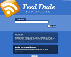 Indeed, but there are rss feed generators that let you select the elements on a page to monitor. Feeddude Lets You Create An Rss Feed From Any Web Site On The Internet Including Twitter If Your Favorite Web Site Doesn T P Rss Feed Let S Create Let It Be