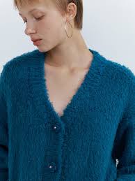 포지프레클즈]Storybook Cardigan_Plain Teal Green