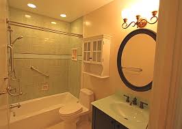 A small bathroom can feel airy length: Bathroom Remodeling Design Diy Information Pictures Photos Ceramic Niches Shower Shelves Kitchen Manassas Shower Tile Ideas Va
