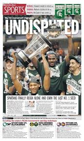 Get the latest michigan state spartans football and basketball news, recruiting news blogs, rumors, schedules, rosters, audio and more on mlive.com. Best Headline Love The Little Details Of The Banner Too Michigan State University Spartan Basketball Big Ten