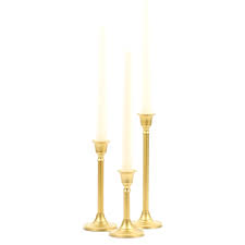 Includes hurricane glass candle holders. Koyal Wholesale Gold Taper Candle Holder Set Of 3 Candlestick Set Tall Candle Holders Walmart Com Walmart Com