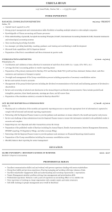 The accompanying consolidated financial statements include the accounts of nyu, as well as its separately incorporated affiliates. Consolidation Reporting Resume Sample Mintresume