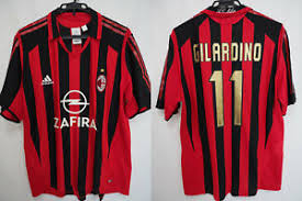 Ac milan 0 1 barcelona ucl 2005 2006. 2005 2006 Ac Milan Rossoneri Jersey Shirt Maglia Home Zafira Gilardino 11 Xl Ebay